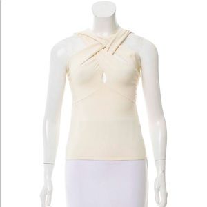 Valentino Sleeveless Ruched Top